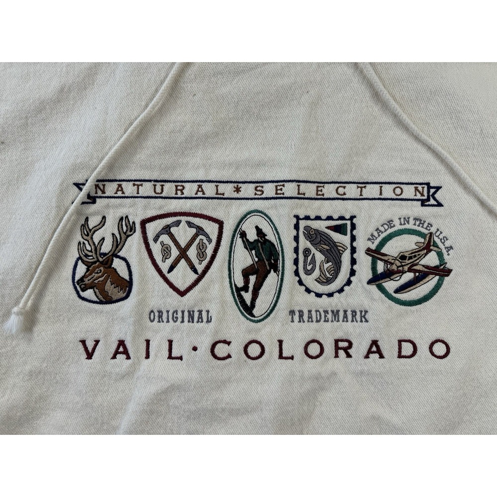 Vintage Crazy Shirts Hawaii Hoodie Mens L Vail Colorado Natural Selection Cotton - Picture 4 of 12